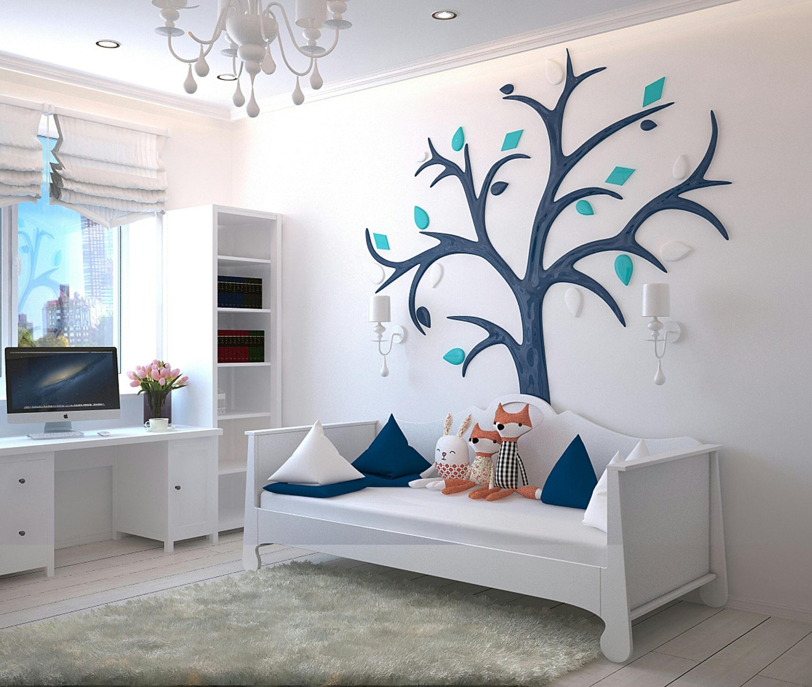 decoración de la habitación